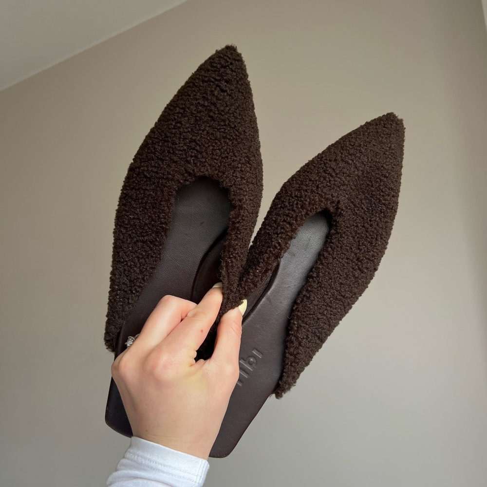Nori Short Faux Fur Slide